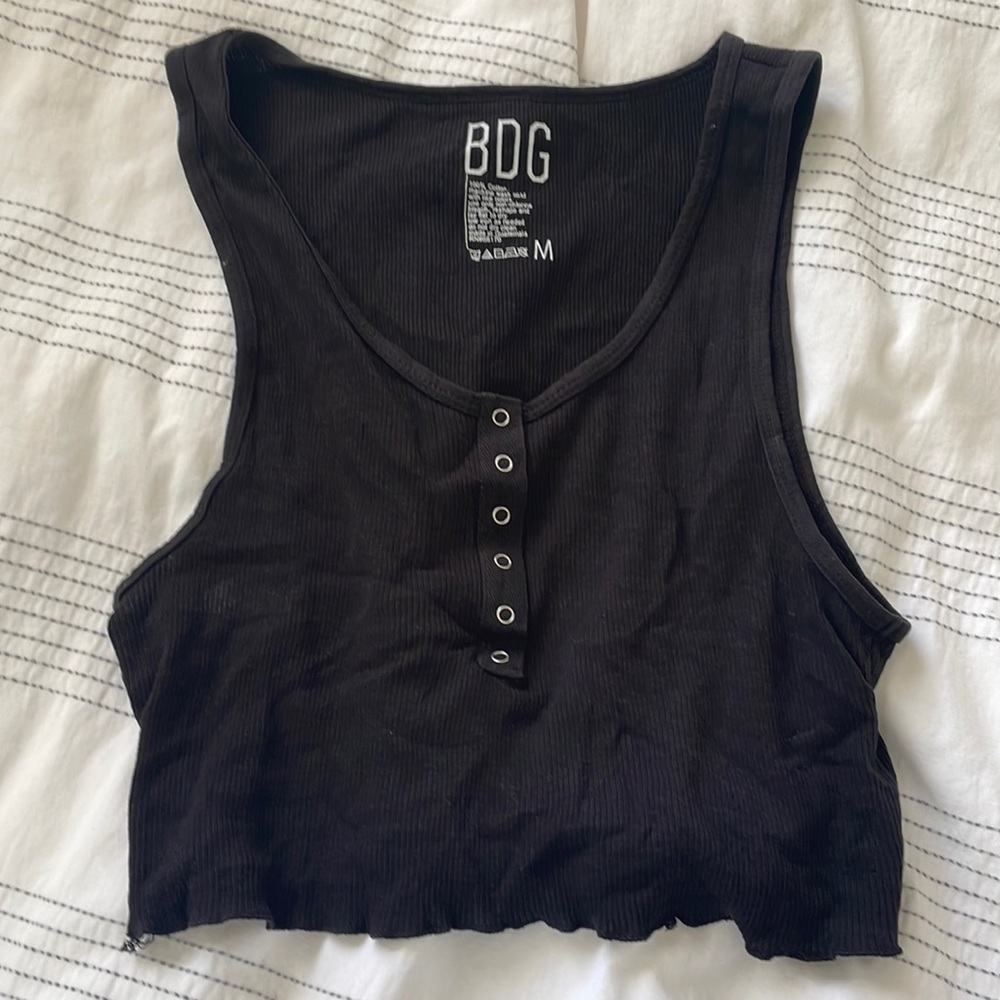 Urban shirt BDG black crop top